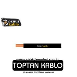Öznur 1 mm NYAF Kablo- Siyah