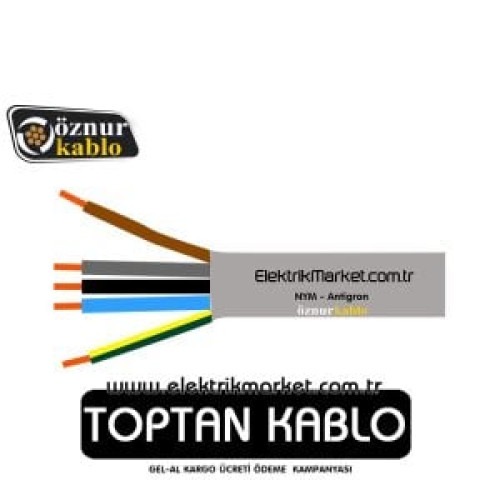 Öznur Kablo 5x2,5 mm NYM (Antigron)