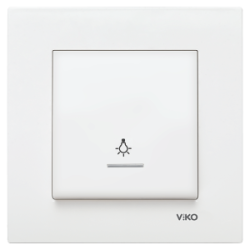 Viko Karre Işıklı Light Anahtarı - Beyaz (Çerçeve Hariç) 90967014